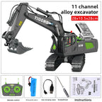 2.4G Alloy Remote Control Excavator Dump Truck Bulldozer Engineering Vehicle Toy Bilingual