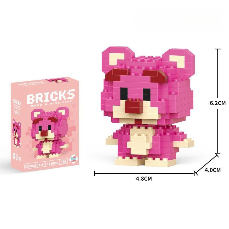 Compatible with LEGO Micro Particles Cartoon Doll Building Blocks Star Dew Puzzle Assembly Toys Cross-Border Stall Wholesale Gifts