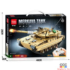Mingdi 2.4G Remote Control Building Blocks 99A Tank Military Model Compatible with Lego Assembly Children's Toys Student Gift