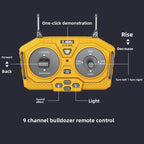 2.4G Alloy Remote Control Excavator Dump Truck Bulldozer Engineering Vehicle Toy Bilingual