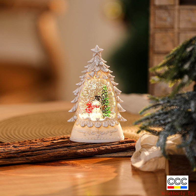 Christmas Decoration Wind Lamp Crystal Lamp Santa Claus Christmas Party Decoration Christmas Ornaments Christmas Gifts