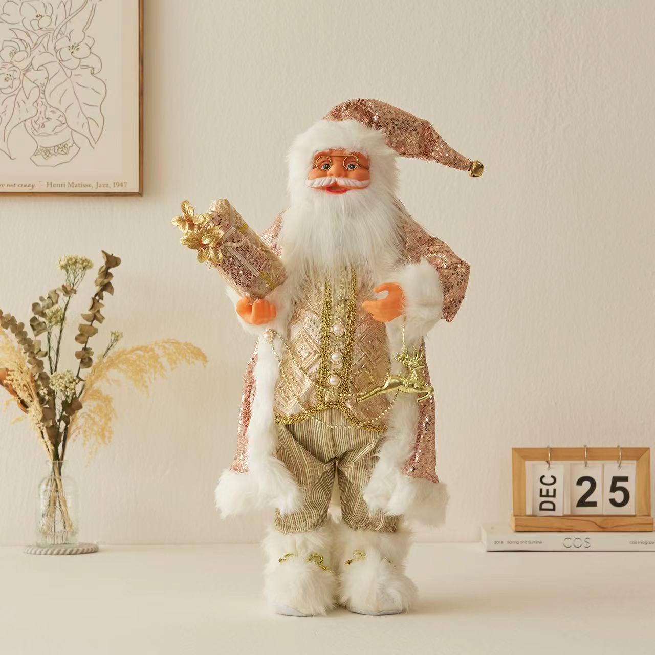 Cross-Border Christmas Santa Claus Figurine Christmas Decorations Christmas Doll Figurine Small Gift