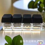 Stress Relief One-Line Four-Key Mechanical Keyboard Switch Tester Macaron Finger Squeeze Stress Relief Keychain