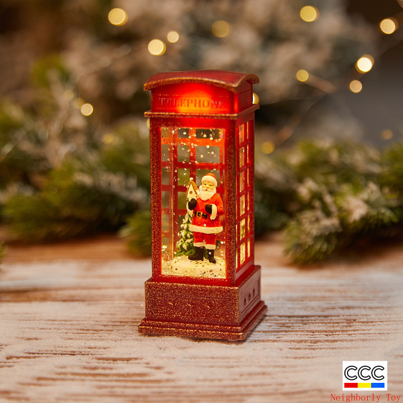 Christmas Decoration Wind Lamp Crystal Lamp Santa Claus Christmas Party Decoration Christmas Ornaments Christmas Gifts