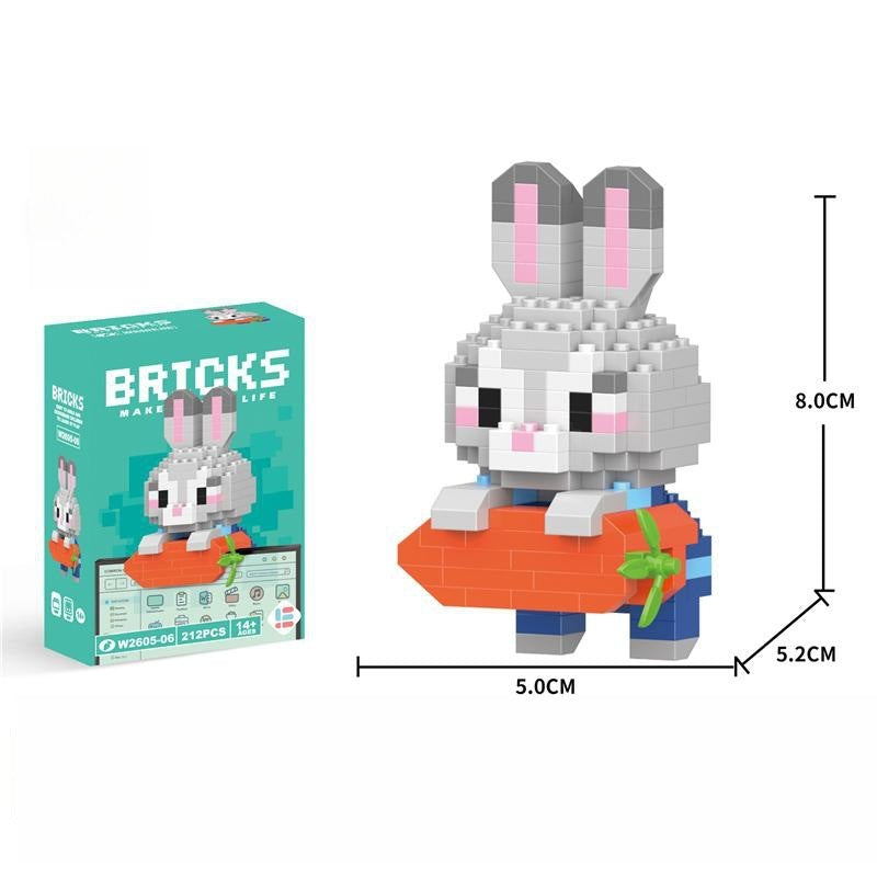 Compatible with LEGO Micro Particles Cartoon Doll Building Blocks Star Dew Puzzle Assembly Toys Cross-Border Stall Wholesale Gifts