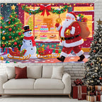 Cross-Border New Christmas Dessert Shop Background Banner Party Atmosphere Decoration Scene Setup Props Supplies