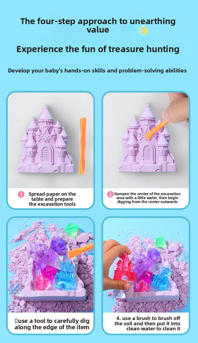 Mermaid Tail Planet Wand Archaeological Dig Blind Box - Girls DIY Space Craft Kids Toy