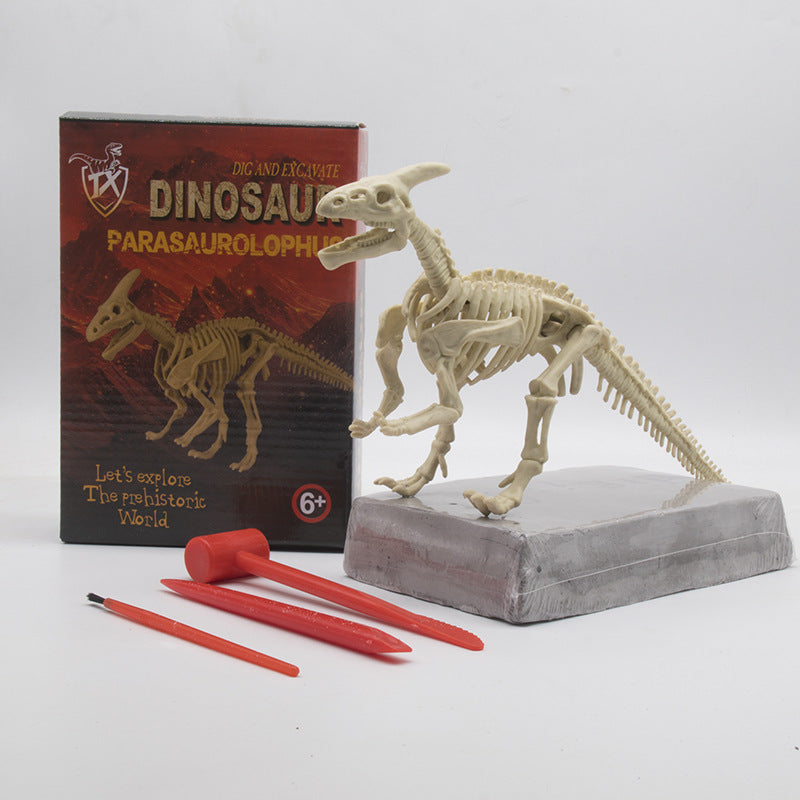 Colorful Gem & Dinosaur Fossil Archaeological Dig Blind Box - Kids DIY Educational Toy