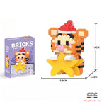 Compatible with LEGO Micro Particles Cartoon Doll Building Blocks Star Dew Puzzle Assembly Toys Cross-Border Stall Wholesale Gifts