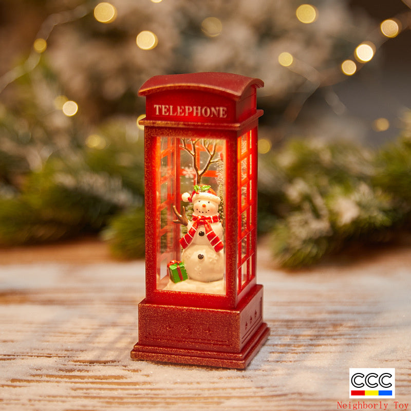 Christmas Decoration Wind Lamp Crystal Lamp Santa Claus Christmas Party Decoration Christmas Ornaments Christmas Gifts