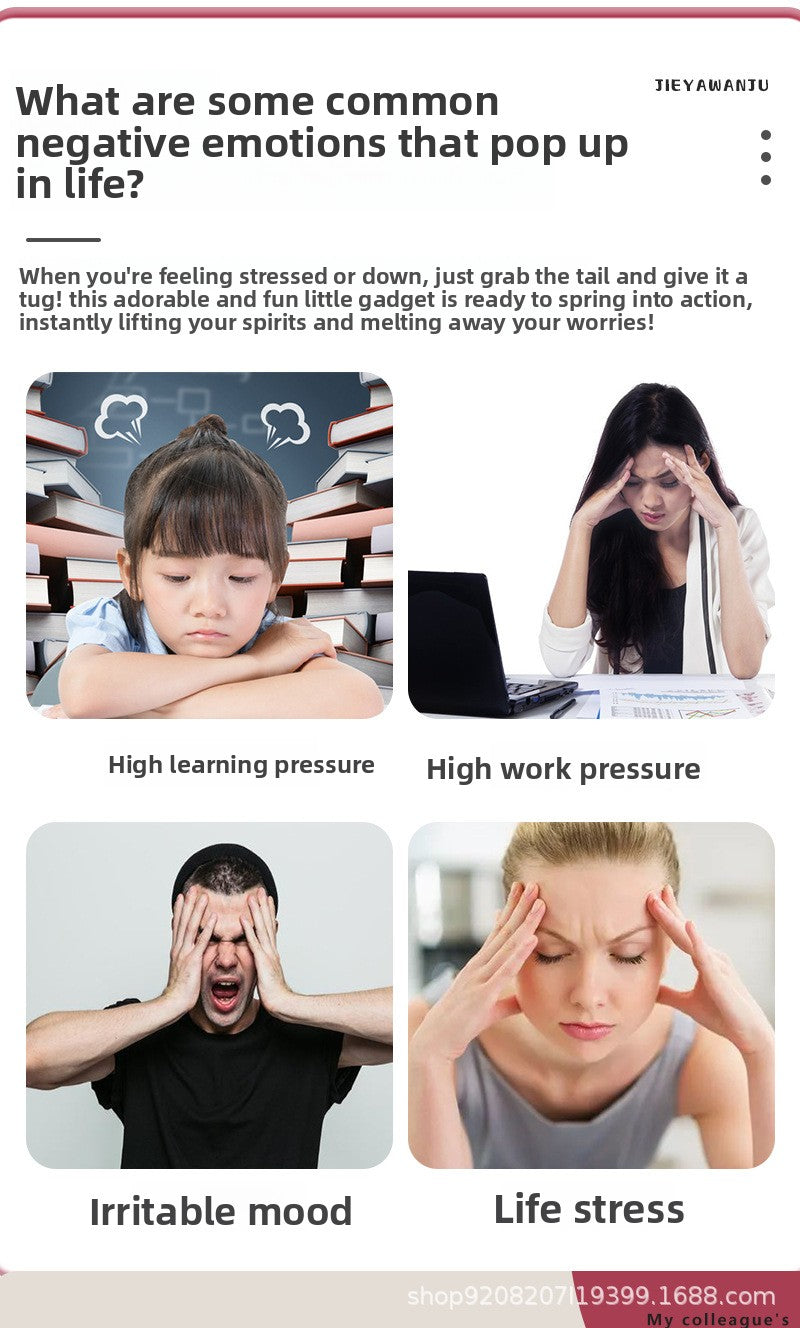 My Colleague Squeeze Toy Creative Office Funny Stress Relief Ornament Pimple Squeezing Slow Rebound Venting Big Eye Toy