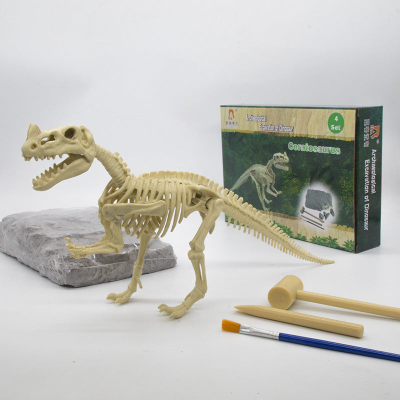 T-Rex Dinosaur Fossil Skeleton Dig Blind Box - Kids DIY Gem Treasure Hunting Archaeological Toy
