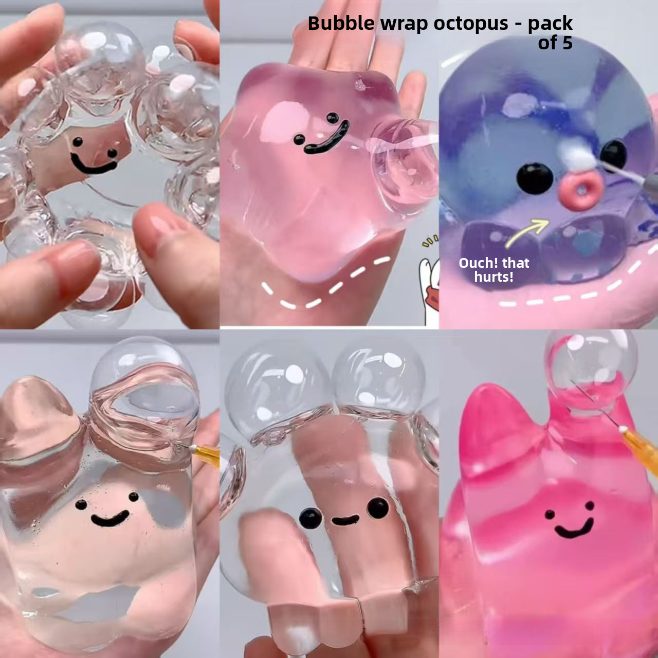 Crystal Ball DIY Bubble Making Squeeze Toy TikTok Same Style Stress Relief Vent Toy Slow Rebound Squeeze Fun