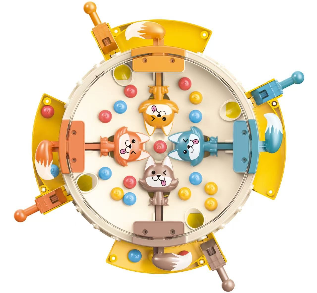 Greedy Hungry Wolf Pac-Man Game Console Children's Educational Competitive Parent-Child Leisure Multiplayer Battle Board Game Toy Cross-Border