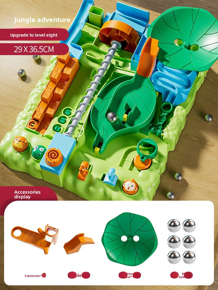 Beibei Jungle Adventure Rolling Ball Track Multi-Functional Maze Game Children's Educational Focus Training Toy