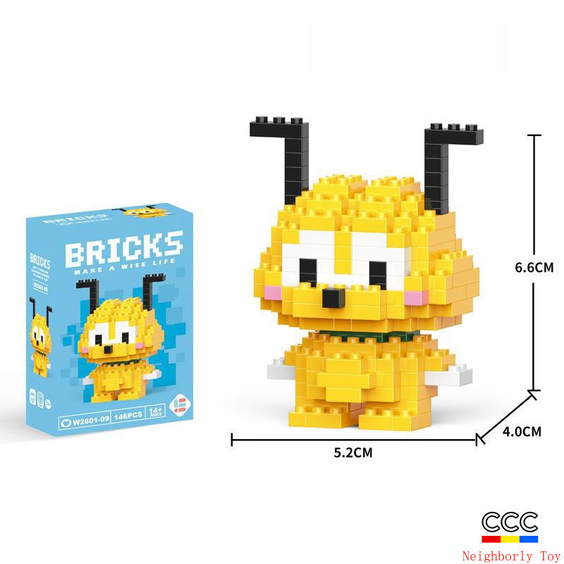Compatible with LEGO Micro Particles Cartoon Doll Building Blocks Star Dew Puzzle Assembly Toys Cross-Border Stall Wholesale Gifts