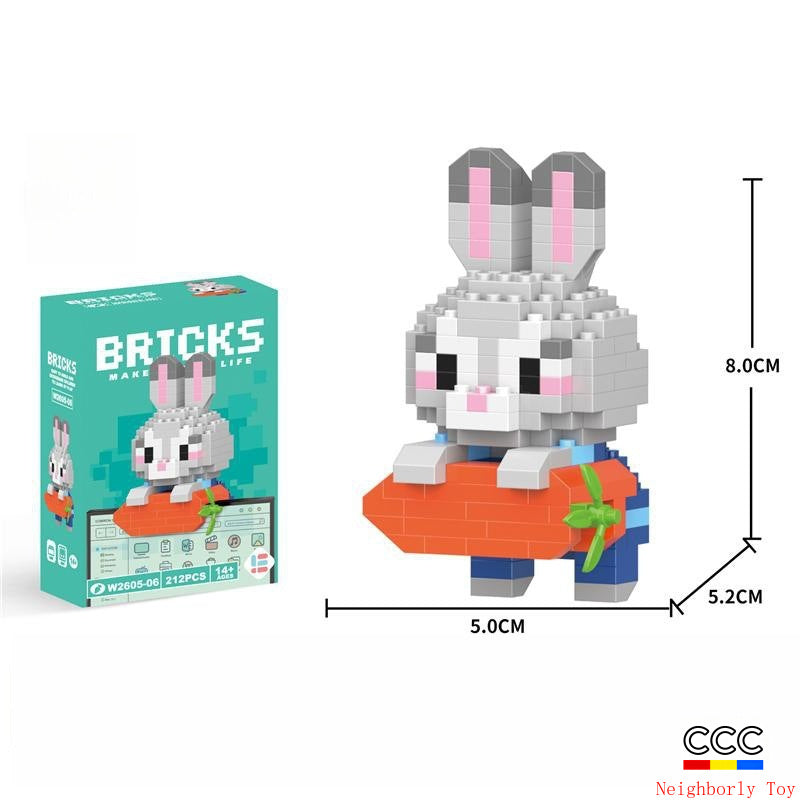 Compatible with LEGO Micro Particles Cartoon Doll Building Blocks Star Dew Puzzle Assembly Toys Cross-Border Stall Wholesale Gifts