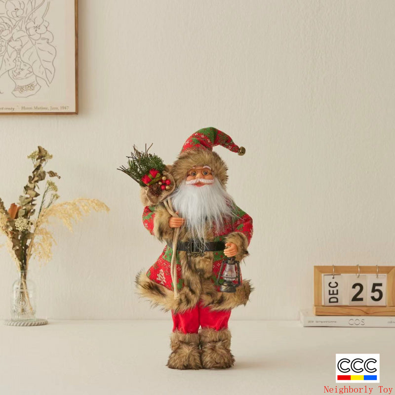 Cross-Border Christmas Santa Claus Figurine Christmas Decorations Christmas Doll Figurine Small Gift