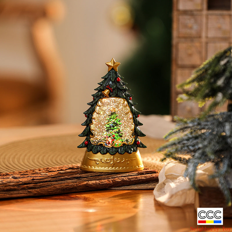 Christmas Decoration Wind Lamp Crystal Lamp Santa Claus Christmas Party Decoration Christmas Ornaments Christmas Gifts