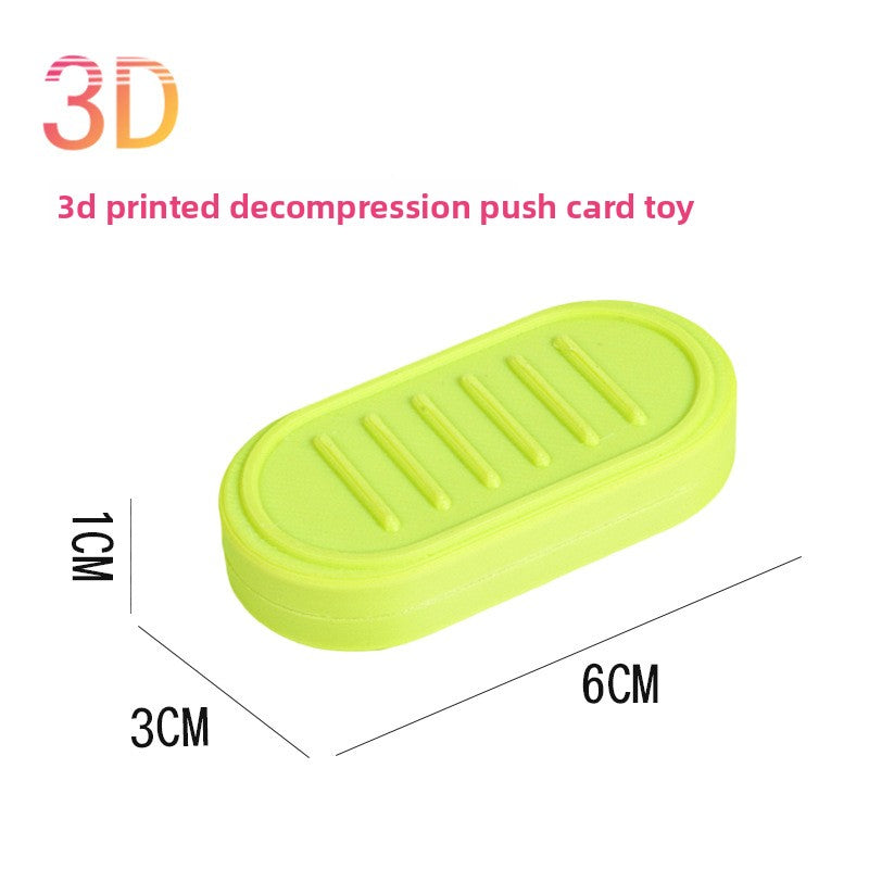 Hot Selling Children's 3D Printed Educational Magnetic Stress Relief Toy Push Card Finger Spinner Boys Handle Piece