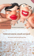 My Colleague Squeeze Toy Creative Office Funny Stress Relief Ornament Pimple Squeezing Slow Rebound Venting Big Eye Toy