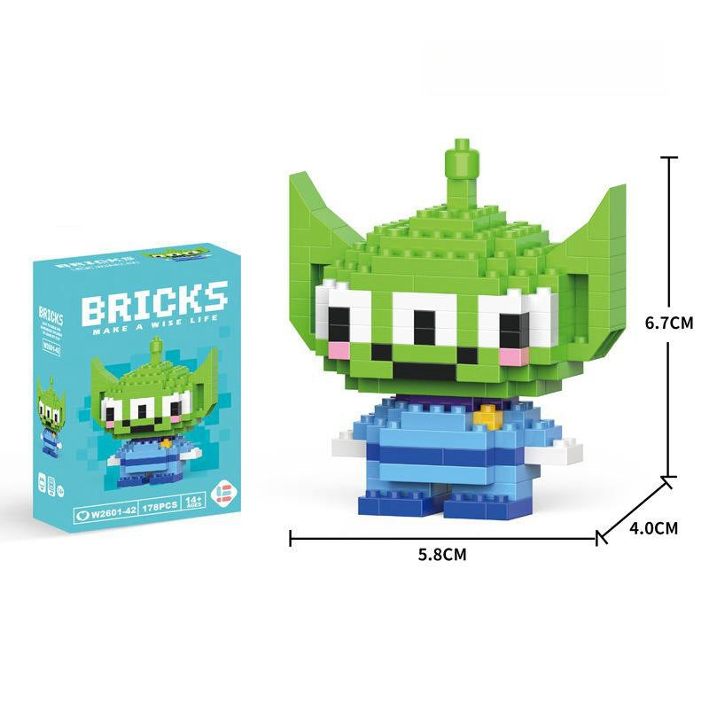 Compatible with LEGO Micro Particles Cartoon Doll Building Blocks Star Dew Puzzle Assembly Toys Cross-Border Stall Wholesale Gifts