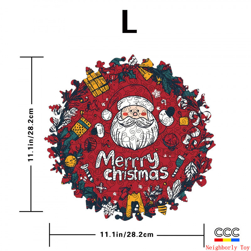 Cross-Border Wooden Santa Claus Puzzle Toy Irregular Shaped Puzzle Game Money Box Gift Stress Relief Game