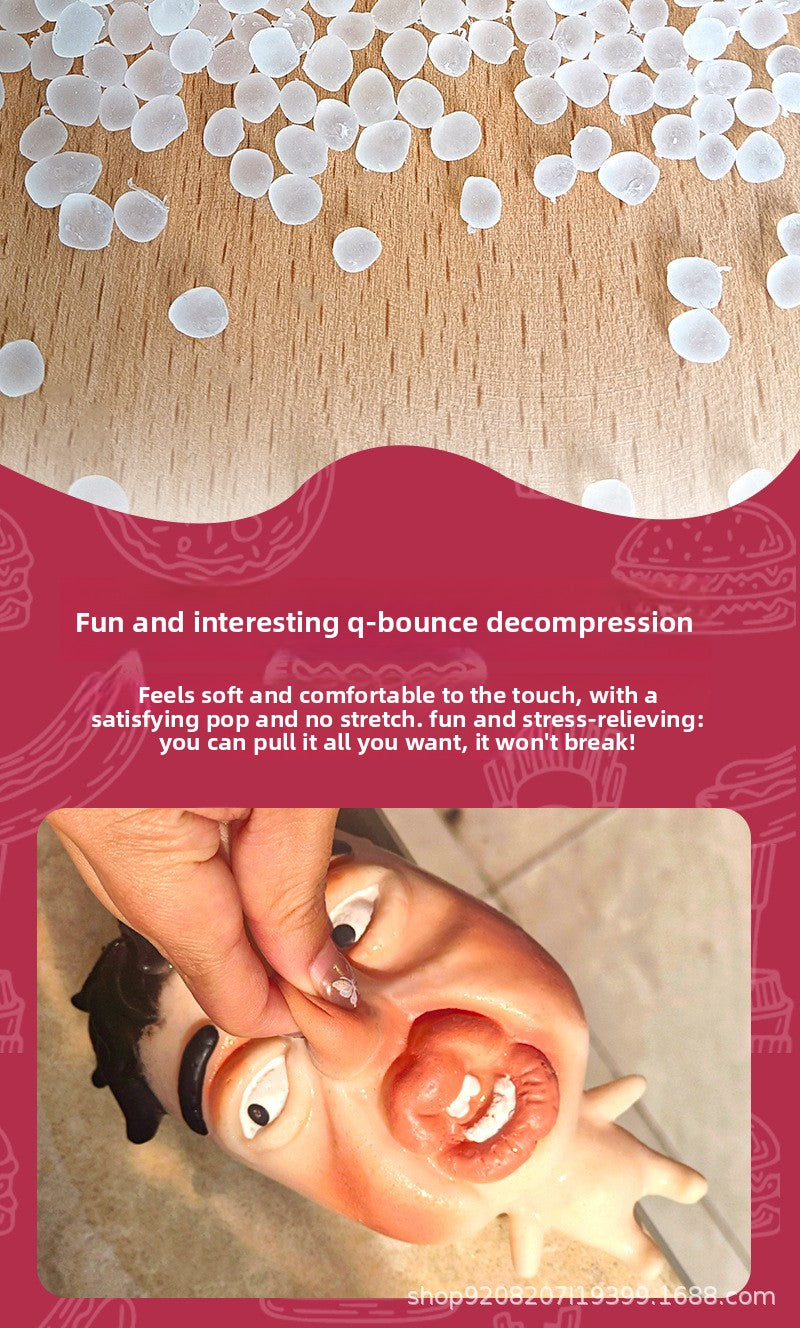 My Colleague Squeeze Toy Creative Office Funny Stress Relief Ornament Pimple Squeezing Slow Rebound Venting Big Eye Toy