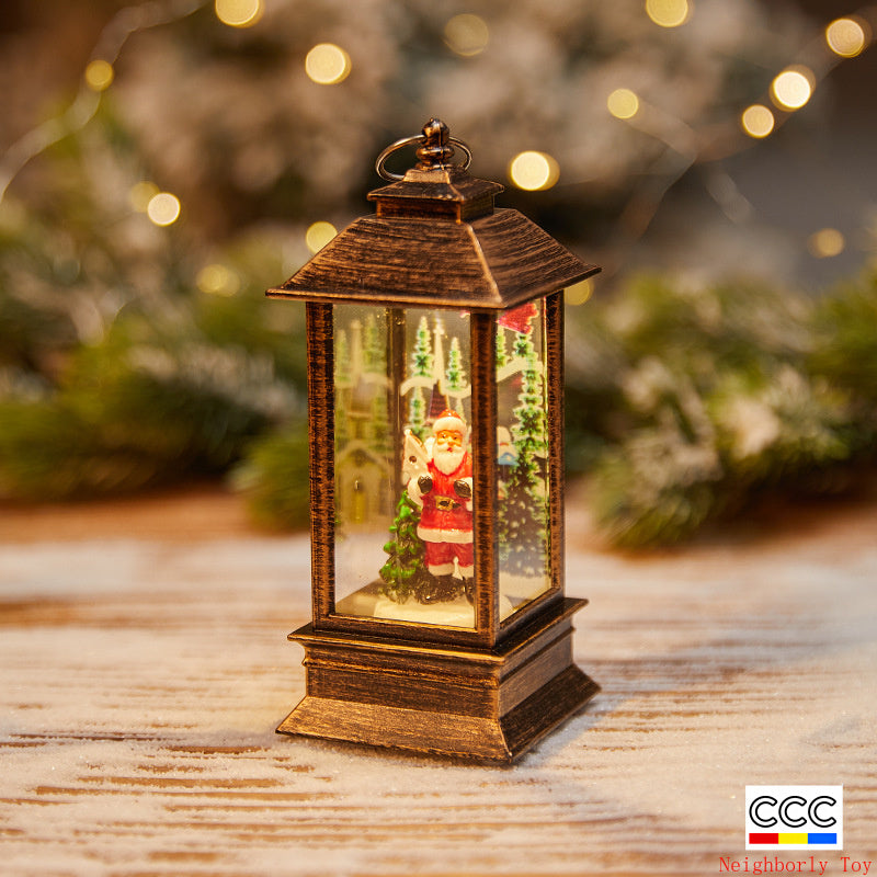 Christmas Decoration Wind Lamp Crystal Lamp Santa Claus Christmas Party Decoration Christmas Ornaments Christmas Gifts