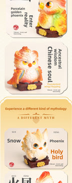 Archaeological Phoenix Raising Nine Sons Dragon Giving Birth to Nine Cubs Chinese Mythology Excavation Blind Box Ancient Myth Children's Treasure Digging Toy