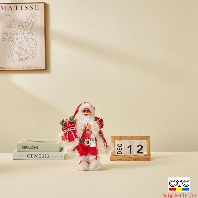 Cross-Border Christmas Santa Claus Figurine Christmas Decorations Christmas Doll Figurine Small Gift