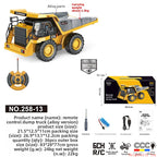 2.4G Alloy Remote Control Excavator Dump Truck Bulldozer Engineering Vehicle Toy Bilingual