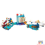 Children's Dinosaur Winding Road City Combination Track Car Adventure Parking Building Educational Toy for Boys