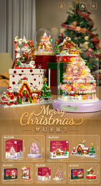 Creative Diy2025 Decorations Cross-Border Christmas Building Block Toys Children's Christmas Gifts 3D Santa Claus Photo Frame