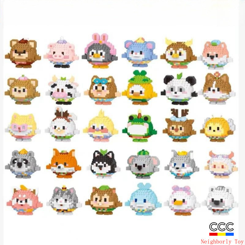 Compatible with LEGO Micro Particles Cartoon Doll Building Blocks Star Dew Puzzle Assembly Toys Cross-Border Stall Wholesale Gifts