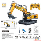 2.4G Alloy Remote Control Excavator Dump Truck Bulldozer Engineering Vehicle Toy Bilingual