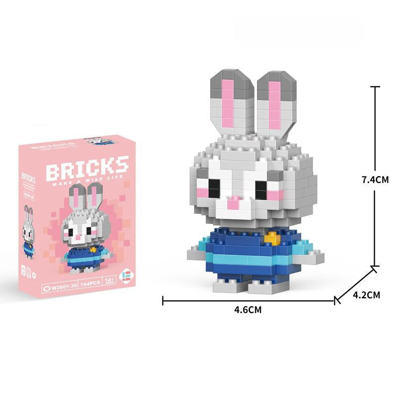 Compatible with LEGO Micro Particles Cartoon Doll Building Blocks Star Dew Puzzle Assembly Toys Cross-Border Stall Wholesale Gifts