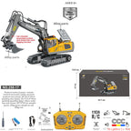 2.4G Alloy Remote Control Excavator Dump Truck Bulldozer Engineering Vehicle Toy Bilingual
