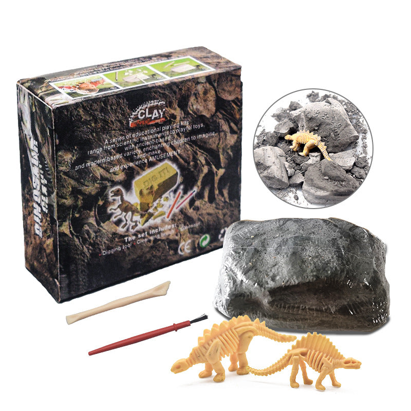 New Mermaid Tail Archaeological Dig Blind Box - Kids DIY Mini Colorful Dinosaur Gem Treasure Hunt Toy