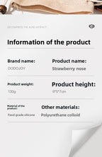 Decompression Artifact Strawberry Nose Clip Acne Simulation Extrusion Acne Decompression Toy Blackhead Cleaning Model Small Toy Model