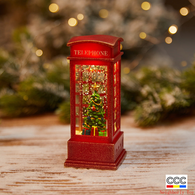 Christmas Decoration Wind Lamp Crystal Lamp Santa Claus Christmas Party Decoration Christmas Ornaments Christmas Gifts