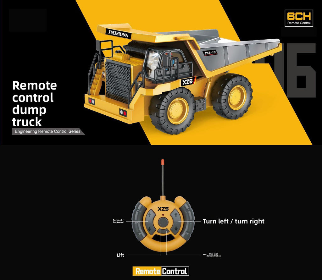 2.4G Alloy Remote Control Excavator Dump Truck Bulldozer Engineering Vehicle Toy Bilingual