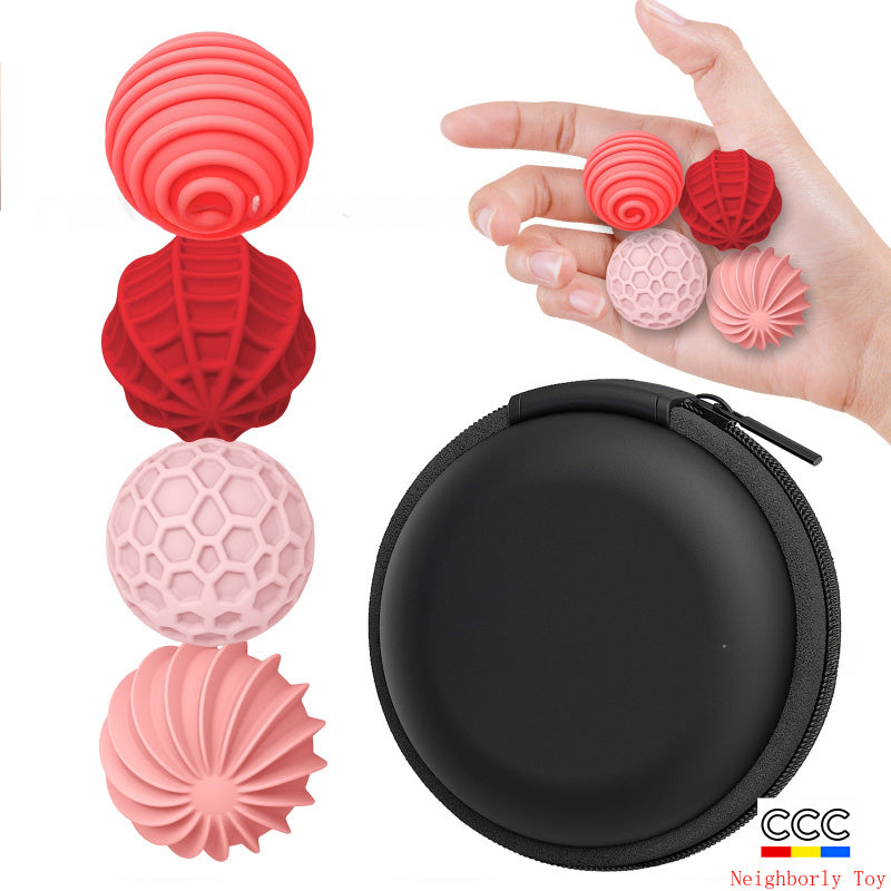 New Product Fidget Toys Sensory Magnetic Ball Stress Relief Toy Soft Silicone Texture Anxiety Ball