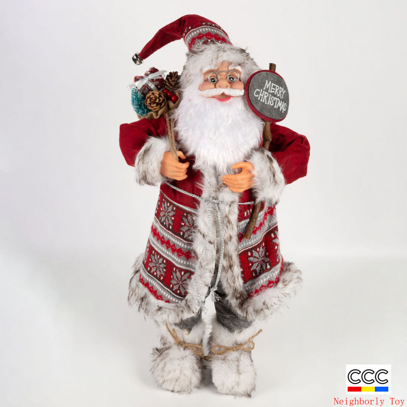 Cross-Border Christmas Santa Claus Figurine Christmas Decorations Christmas Doll Figurine Small Gift