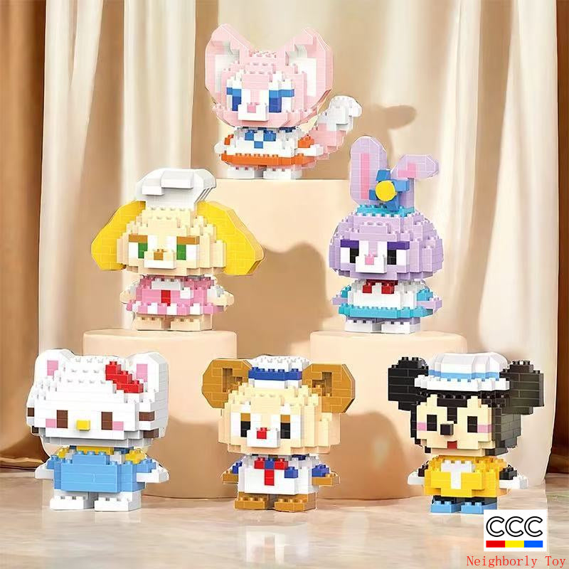 Compatible with LEGO Micro Particles Cartoon Doll Building Blocks Star Dew Puzzle Assembly Toys Cross-Border Stall Wholesale Gifts