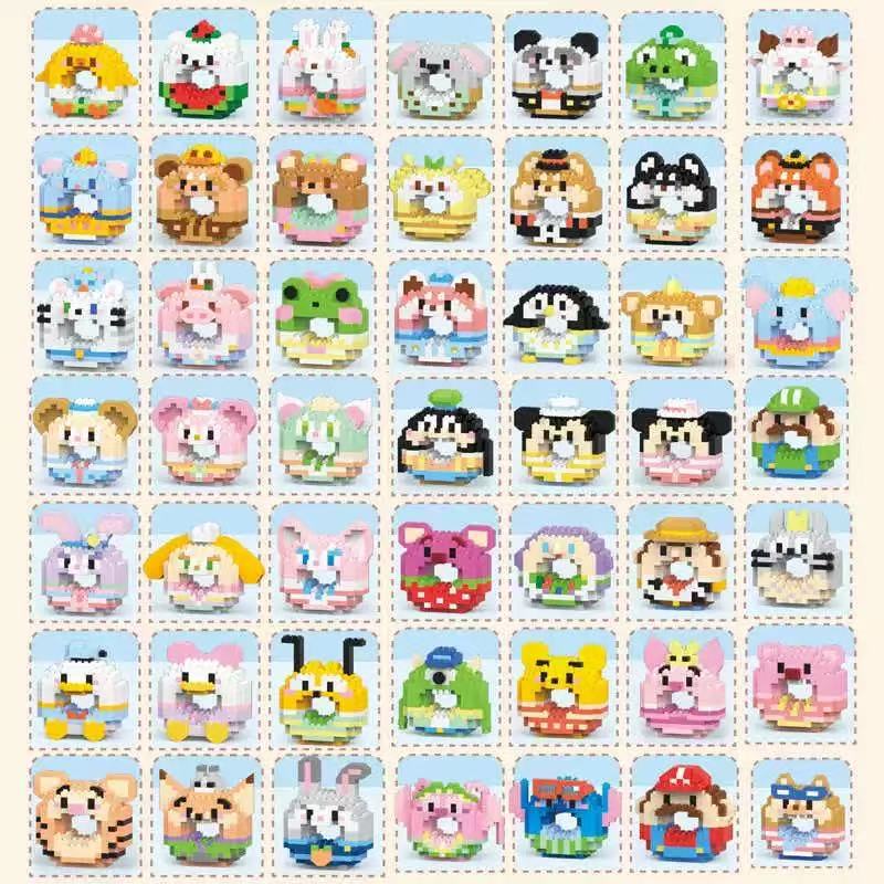 Compatible with LEGO Micro Particles Cartoon Doll Building Blocks Star Dew Puzzle Assembly Toys Cross-Border Stall Wholesale Gifts