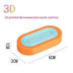 Hot Selling Children's 3D Printed Educational Magnetic Stress Relief Toy Push Card Finger Spinner Boys Handle Piece