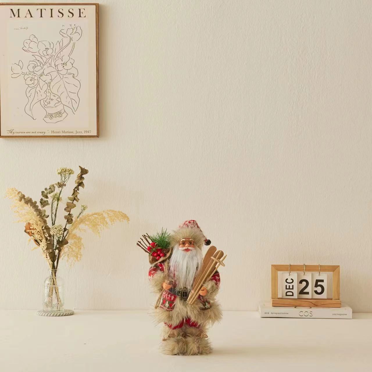 Cross-Border Christmas Santa Claus Figurine Christmas Decorations Christmas Doll Figurine Small Gift