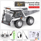 2.4G Alloy Remote Control Excavator Dump Truck Bulldozer Engineering Vehicle Toy Bilingual