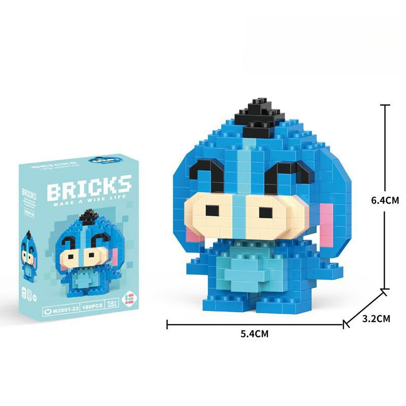 Compatible with LEGO Micro Particles Cartoon Doll Building Blocks Star Dew Puzzle Assembly Toys Cross-Border Stall Wholesale Gifts
